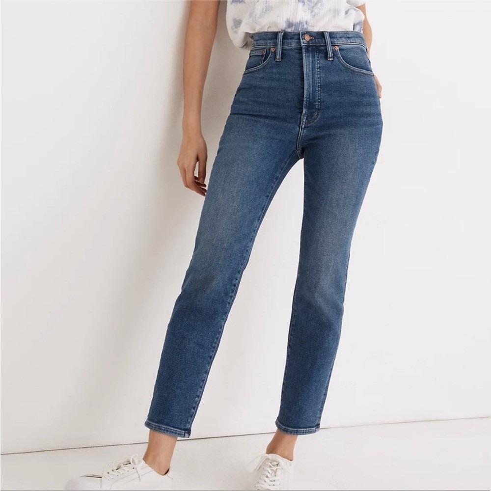 Madewell Jeans Womens 32 The Perfect Vintage Jean High Rise Tapered Medium Wash